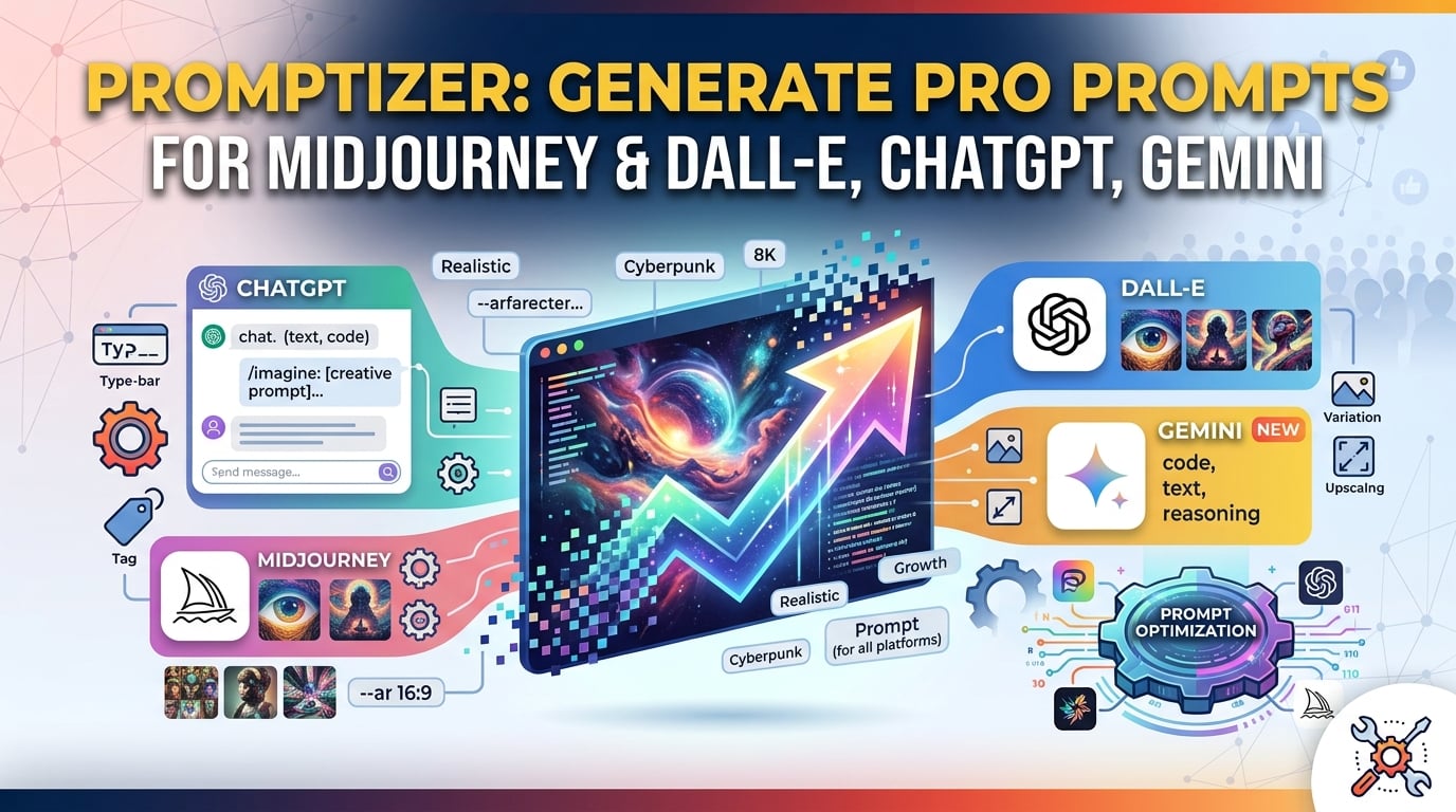 Promptizer: Generate Pro Prompts for Midjourney & DALL-E