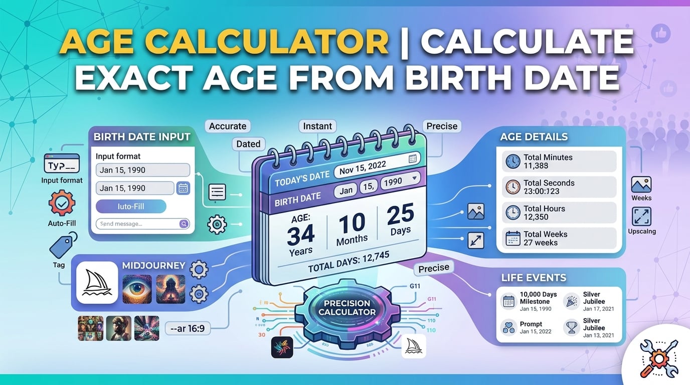 Age Calculator | Calculate Exact Age from Birth Date