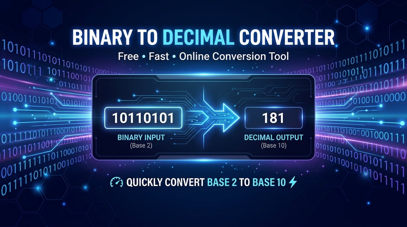 Binary to Decimal Converter – Free Fast Online Tool for Conversions