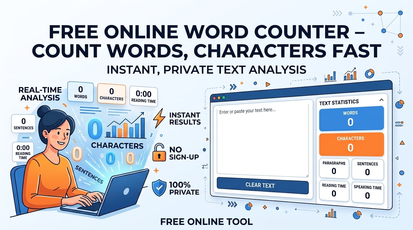 Free Online Word Counter – Count Words, Characters Fast