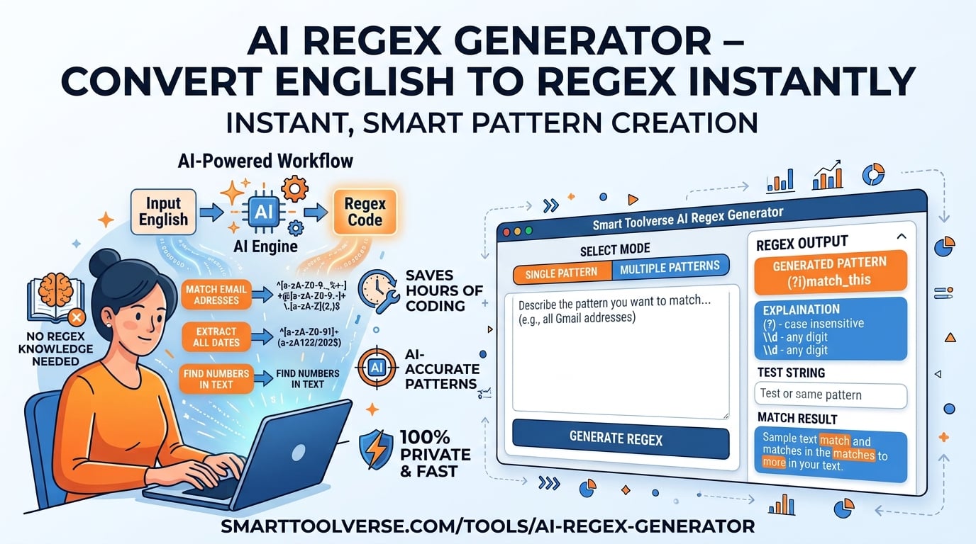 AI Regex Generator – Convert English to Regex Instantly