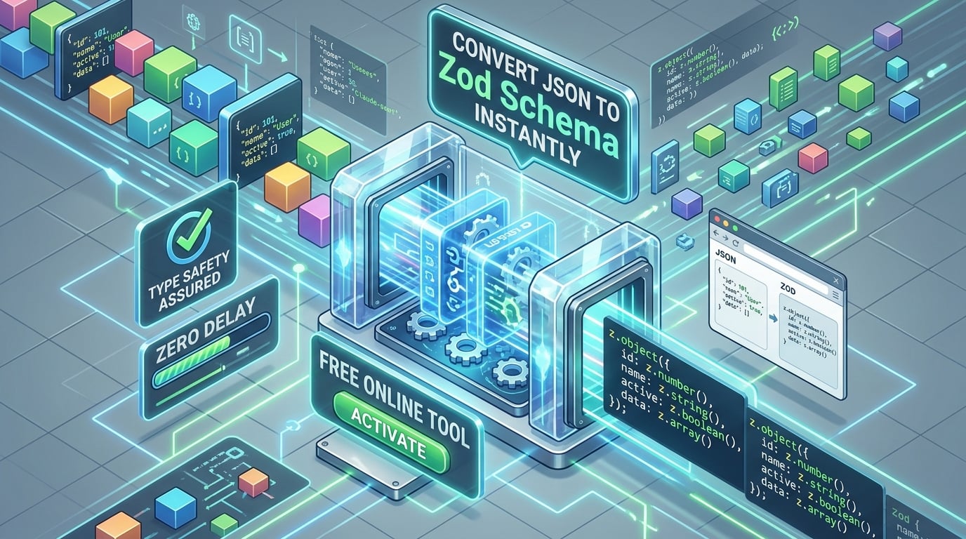 Convert JSON to Zod Schema Instantly – Free Online Tool Online