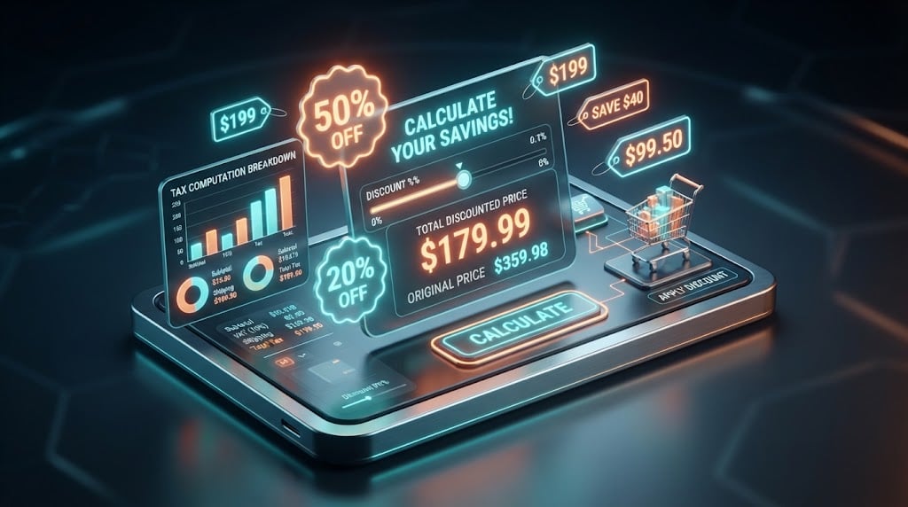 Discount Calculator – Fast Final Price & Tax Computation