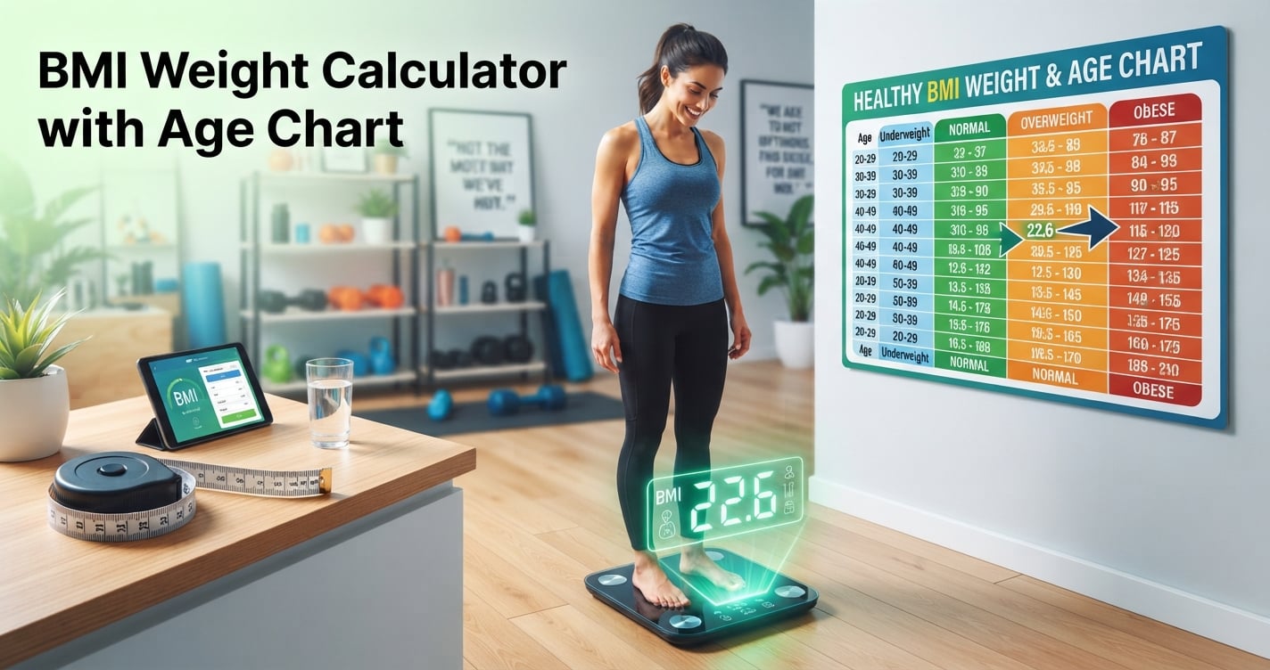BMI Weight Calculator with Age Chart – Quick & Accurate